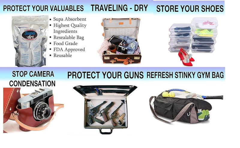 AAKRTI حزم هلام السيليكا الماصة للرطوبة من AAKRTI مع مؤشر للون الأزرق، عبوة 50 جرام × 10 - Image 3