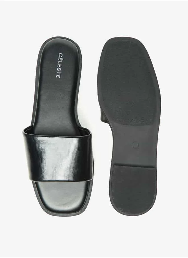 Celeste Women's Solid Slip-On Slides