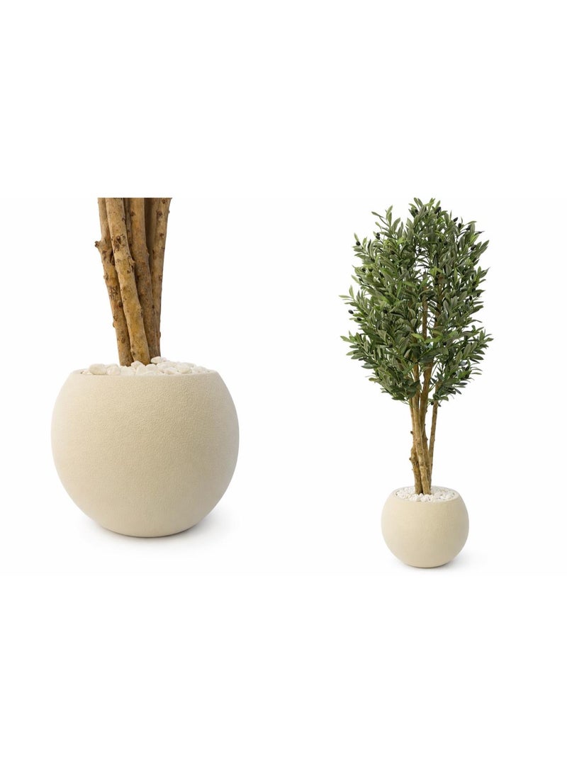 160cm Artificial Olive Trees with Pot Faux Olive Branches and Fruits Lifelike Olive Tree Plants for Home Office Living Room Indoor Decor - Image 3