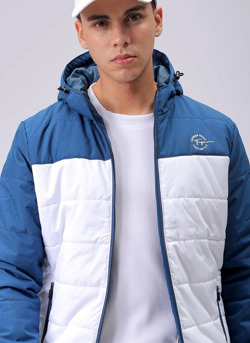 ذا انديان كراج كو Men Slim Fit Solid Bomber Jackets