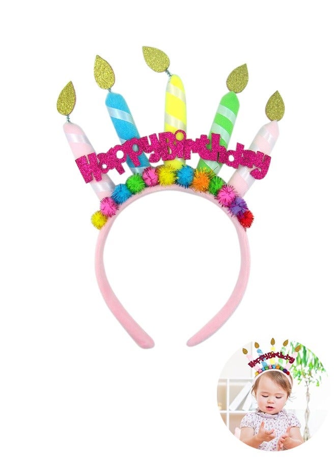 Happy Birthday Festive Headband, Headpiece Birthday Party Accessory, Glitter Party Accessories and Headpiece Novelty Gift - Image 1