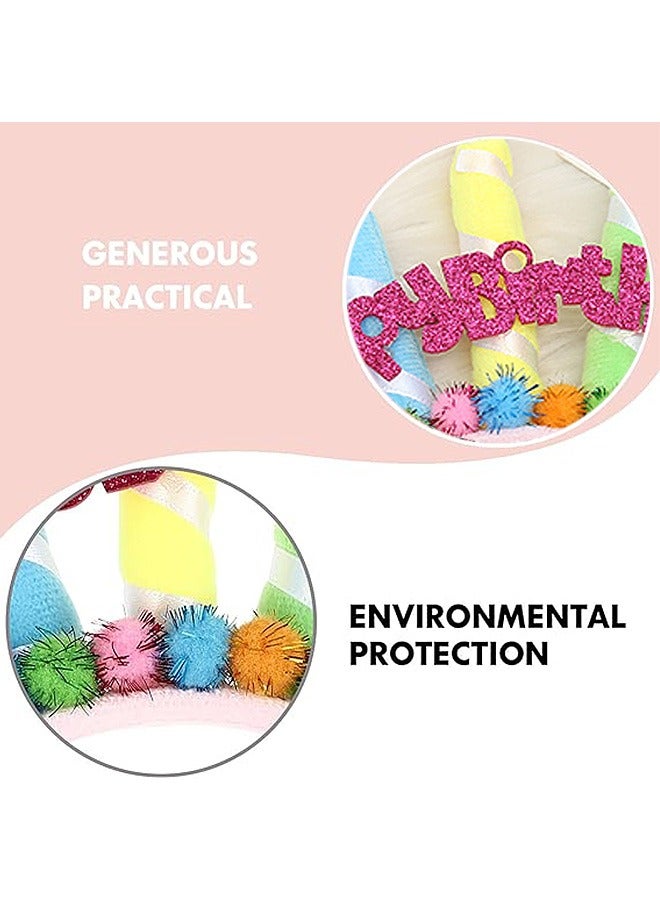 Happy Birthday Festive Headband, Headpiece Birthday Party Accessory, Glitter Party Accessories and Headpiece Novelty Gift - Image 3