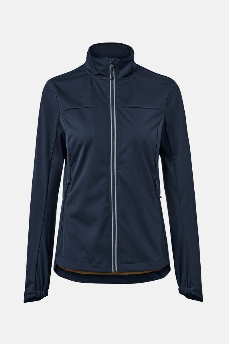 Tchibo Women Regular Fit Long Sleeve Running Jacket, Navy Blue - Image 3