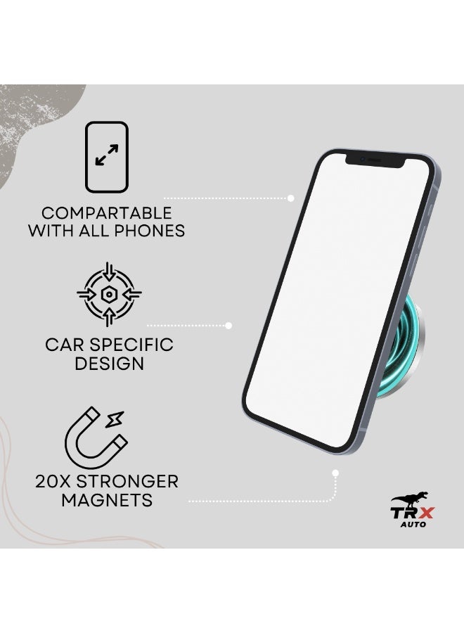  تي ار اكس اوتو حامل هاتف شحن لاسلكي TRX AUTO MagSafe ل Jetour T2 2022–2026 | Q2 الشحن اللاسلكي | قفل مغناطيسي قوي | قوس ثابت لشاشة الوسائط المتعددة | مضاد للاهتزاز ، سهل التهوية - Image 5