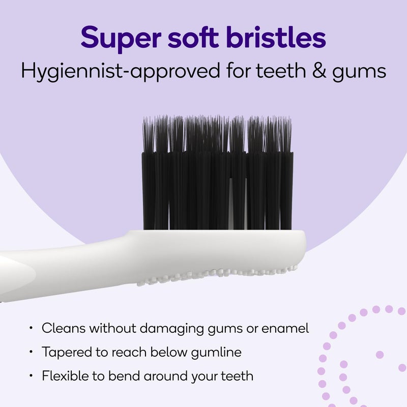 BURST Genuine Replacement Heads for Original Sonic Electric Toothbrush (White/3 Pack) | Ultra Soft Bristles for a Deep Clean | Stain & Plaque Removal - Image 4