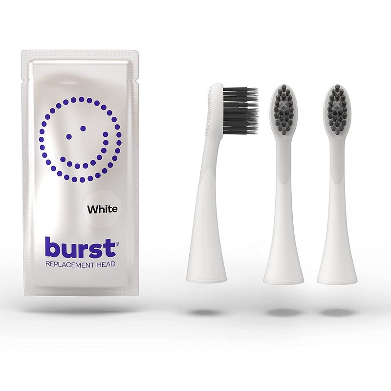 BURST Genuine Replacement Heads for Original Sonic Electric Toothbrush (White/3 Pack) | Ultra Soft Bristles for a Deep Clean | Stain & Plaque Removal - Image 1
