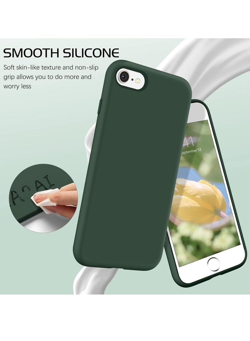 LEDIN Silicone Case for iPhone 7/8 Plus Silky Soft Touch Full Body Protective Phone Case Shockproof Cover with Microfiber Lining - Image 4