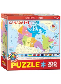 eurographics Map Of Canada Puzzle (200 Piece), Multi  - Image 1