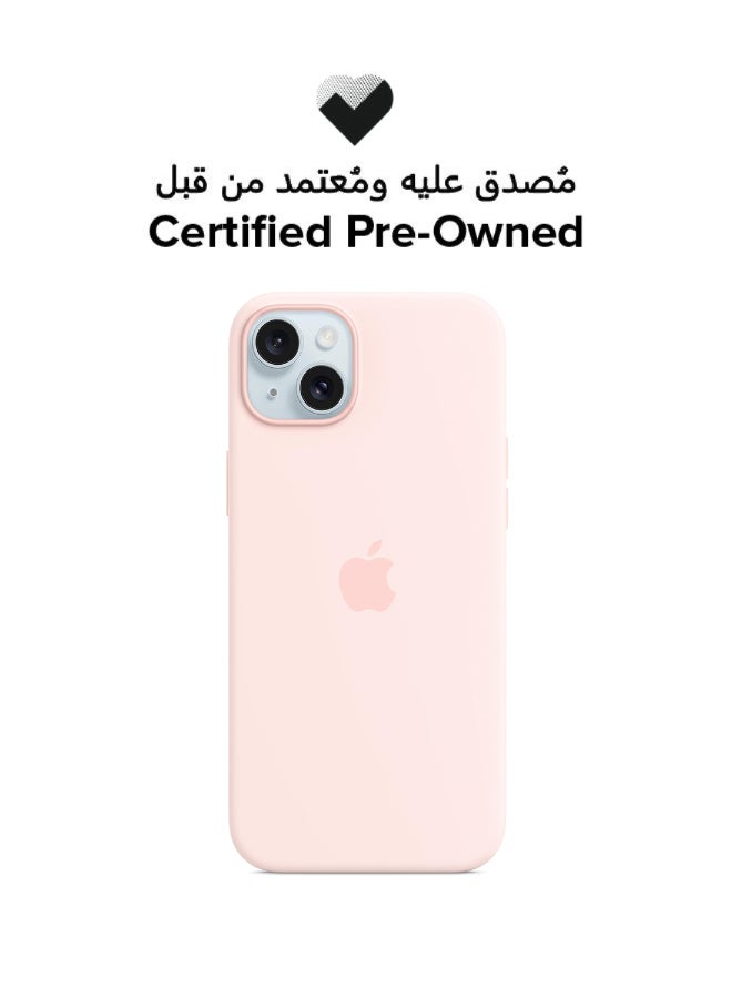 Apple Certified Pre Owned - iPhone 15 Plus Silicone Case with MagSafe - Light Pink - Image 1
