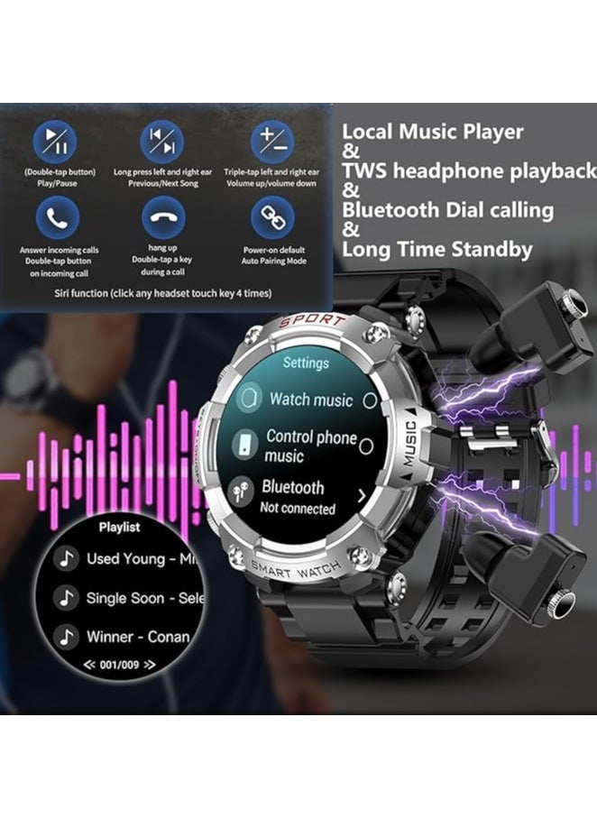 Haino Teko ST-3 Smart Watch with Built-in Bluetooth Speakers, 4GB MP3 Speaker, Large Round AMOLED Display with Wireless Charging - Image 3