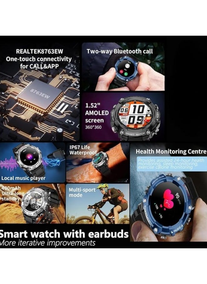 Haino Teko ST-3 Smart Watch with Built-in Bluetooth Speakers, 4GB MP3 Speaker, Large Round AMOLED Display with Wireless Charging - Image 4