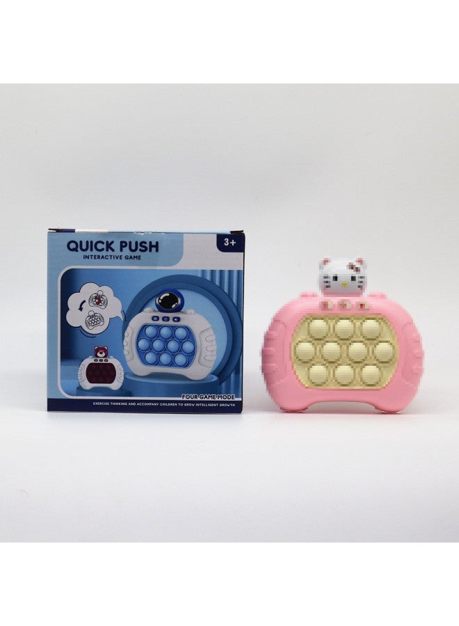 Children's Hamster Handheld Game Machine Key Chain Schoolbag Hanging Accessories School Surrounding Toys Wholesale-Color:Kt Kitten  Third Generation  - Image 1