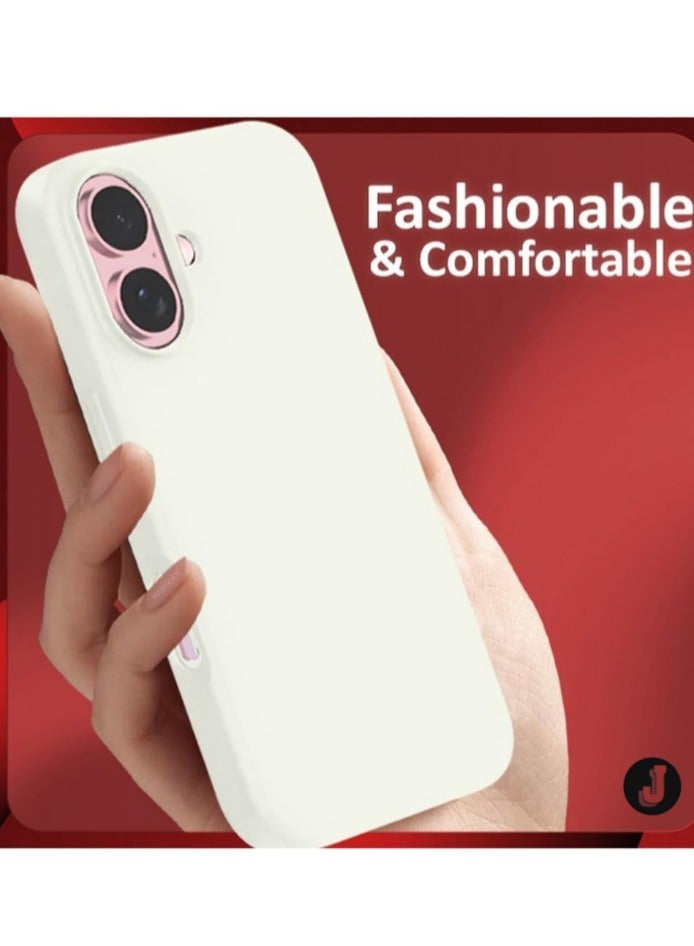 JAJEEK "NEW Liquid Silicone Case for iPhone 16 Plus - Ultra-Slim, Soft Microfiber Lining & Enhanced Drop Protection" - Image 5