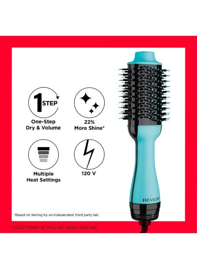 ريفلون مجفف ومصفف الشعر Revlon One Step، بإعدادين للحرارة بالإضافة إلى وضع الهواء البارد – باللون الأخضر، بقدرة 1100 واط - Image 4