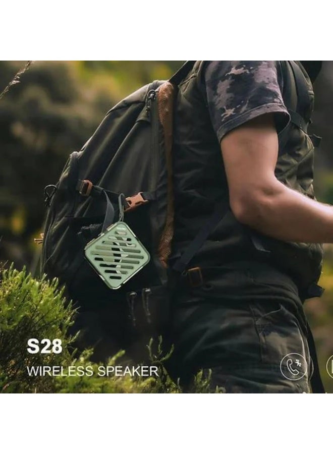 هينو تيكو مكبر صوت بلوتوث محمول Haino Teko أسود | جودة صوت فائقة مع مشغل 5 واط وباس عميق | مكبر لاسلكي خفيف للسفر والأنشطة الخارجية والمنزل - Image 3