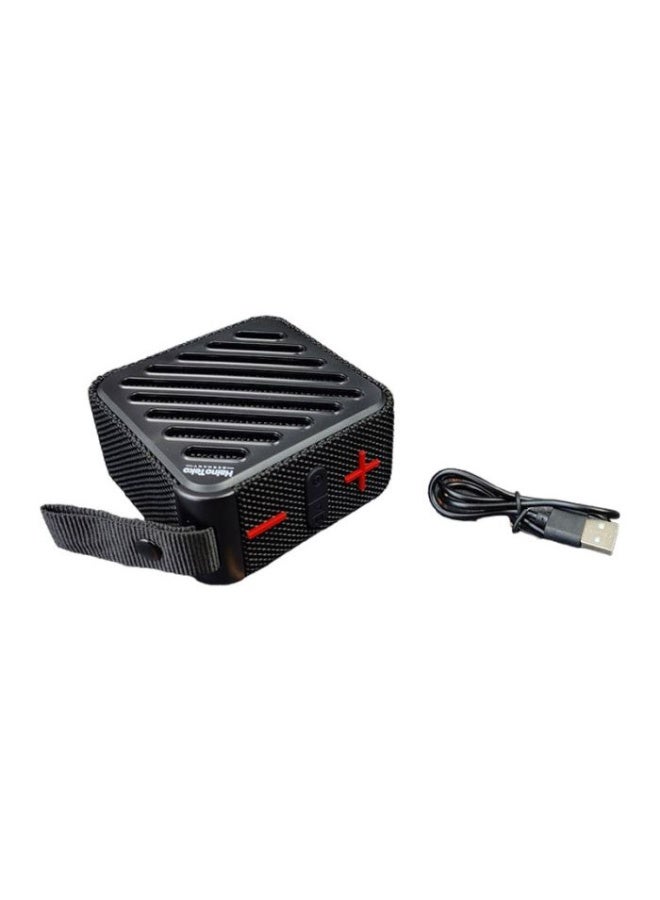 هينو تيكو مكبر صوت بلوتوث محمول Haino Teko أسود | جودة صوت فائقة مع مشغل 5 واط وباس عميق | مكبر لاسلكي خفيف للسفر والأنشطة الخارجية والمنزل - Image 2