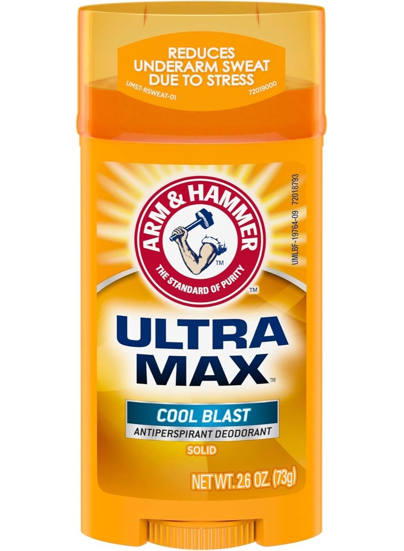 Arm & Hammer Ultra Max Cool Blast Antiperspirant Deodorant 73g - Image 3