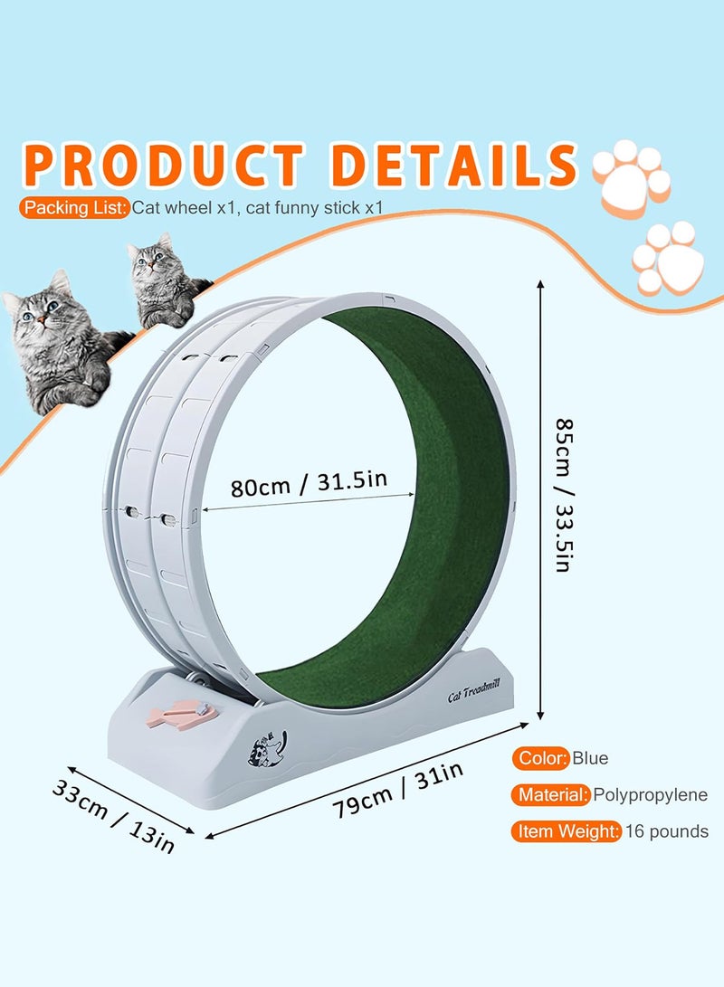 كيدل المحمولة القط المطحنة القط اللياقة البدنية اللياقة البدنية عجلة قابلة للطي حوض القط تشغيل عجلة تناسب معظم القطط - Image 2