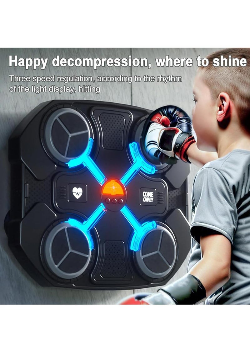 JAJEEK "New Wall-Mounted Smart Bluetooth Boxing Machine for Kids – Includes Gloves for Interactive Play and Fitness Fun" - Image 3