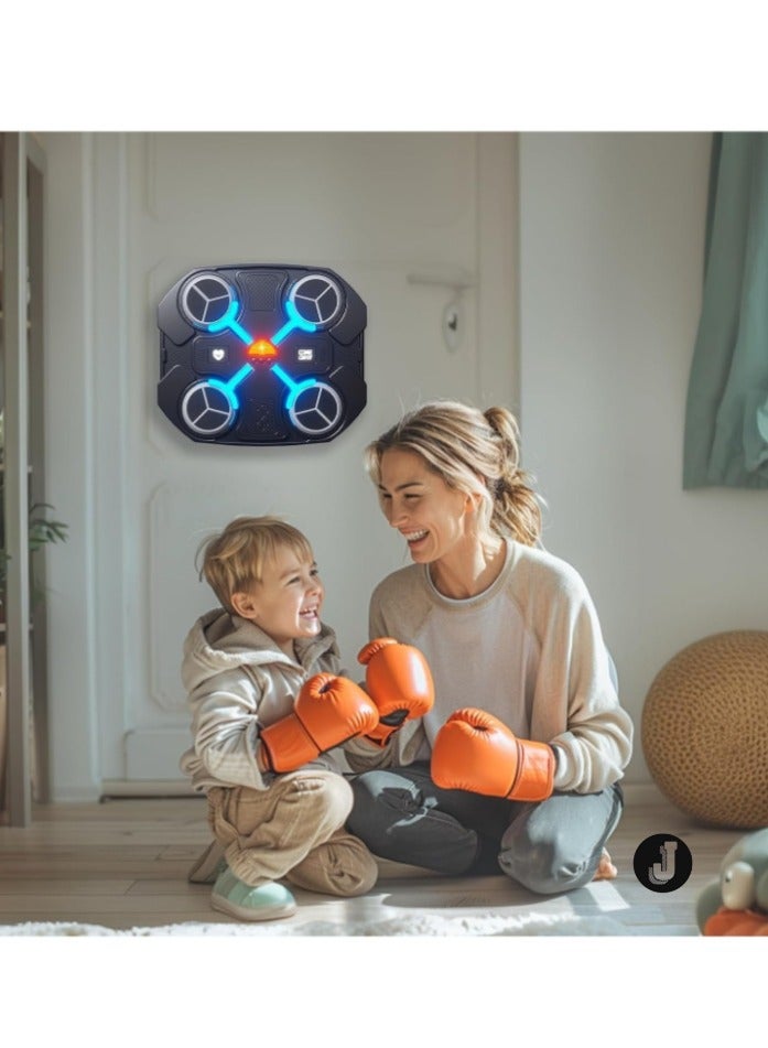 JAJEEK "New Wall-Mounted Smart Bluetooth Boxing Machine for Kids – Includes Gloves for Interactive Play and Fitness Fun" - Image 5