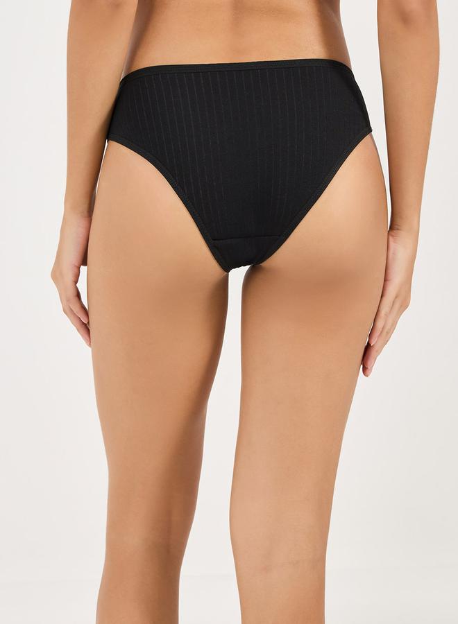 Styli Pack of 5 - Cotton Solid Bikini Brief - Image 4