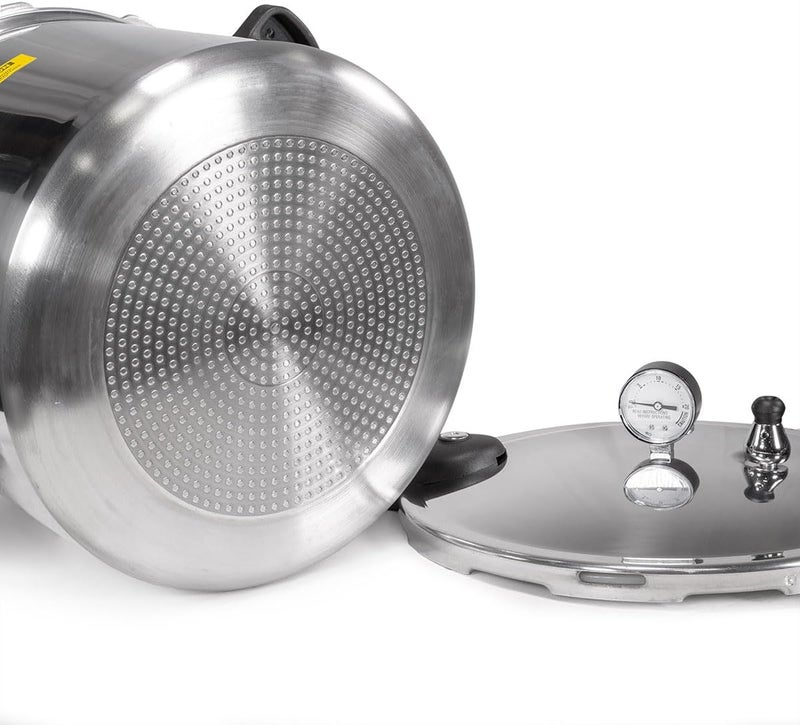 Barton 22-Quart Pressure Canner Pressure Cooker Pressure Gauge with Rack, Induction Compatible, Steam Canner Polished 22 QT Stovetop Pot - Image 5