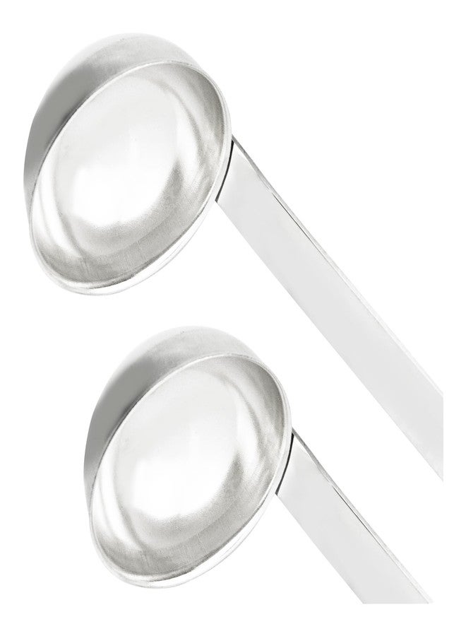 AUXBC 2Pcs 1oz Stainless Steel Soup Ladle, Long Handle Ladles with Pouring Rim for Cooking, Serving Soup, Sauce, Stew, Kitchen - Image 3
