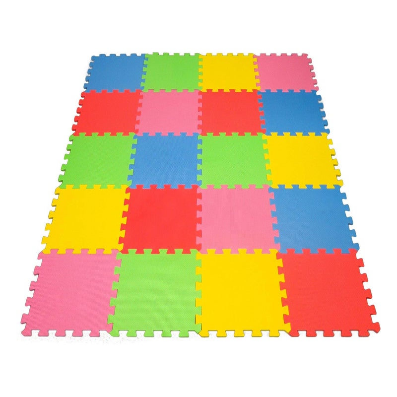 Angels 20 XLarge Foam Mats Toy ideal Gift Colorful Tiles Multi Use Create Build A Safe PLay Area Interlocking Puzzle eva NonToxic Floor for Children Toddler Infant Kids Baby Room Yard Superyard - Image 2