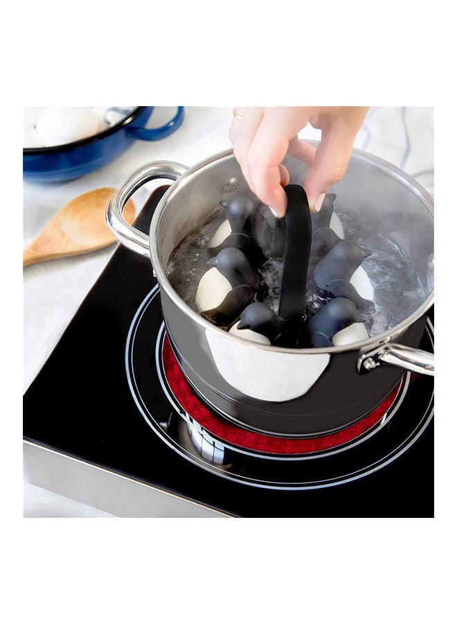 NIBEMINENT Penguin Egg Savings Shelf Black 15x12.5x13cm  - Image 2