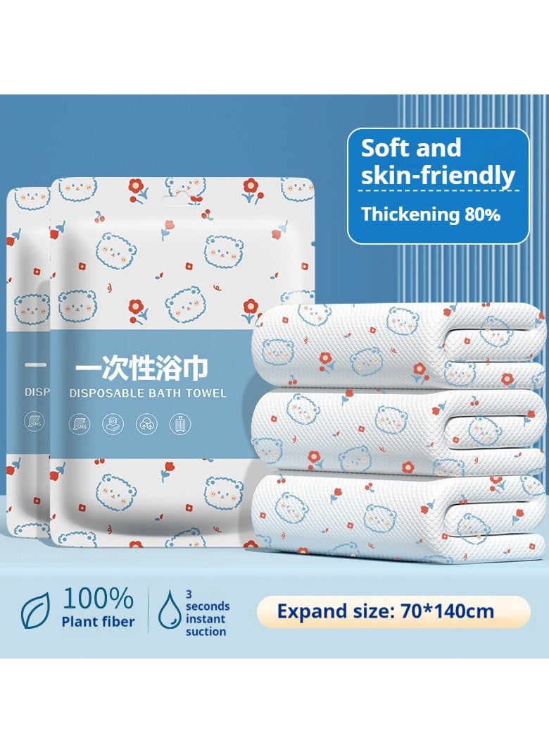 JiFENG Disposable Bath Towels with 70 x 140 cm Suitable for Camping and Hiking,Camping Essentials,Microfiber Hair Towel,Road Trip Essentials  - Image 1