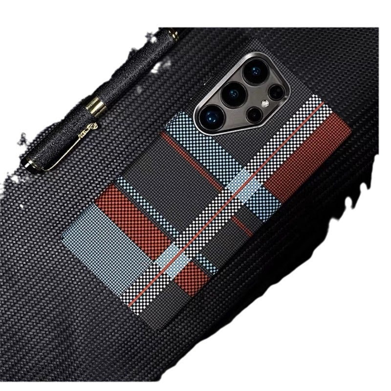 Magnetic Carbon Fiber Texture PC Hard Phone Case for Samsung Galaxy S26 Ultra S25 Ultra Shockproof Anti-Fingerprint Cover - Image 5
