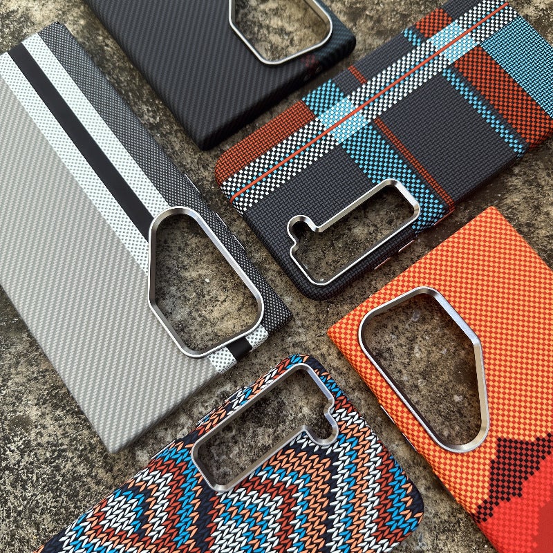 Magnetic Carbon Fiber Texture PC Hard Phone Case for Samsung Galaxy S26 Ultra S25 Ultra Shockproof Anti-Fingerprint Cover - Image 2