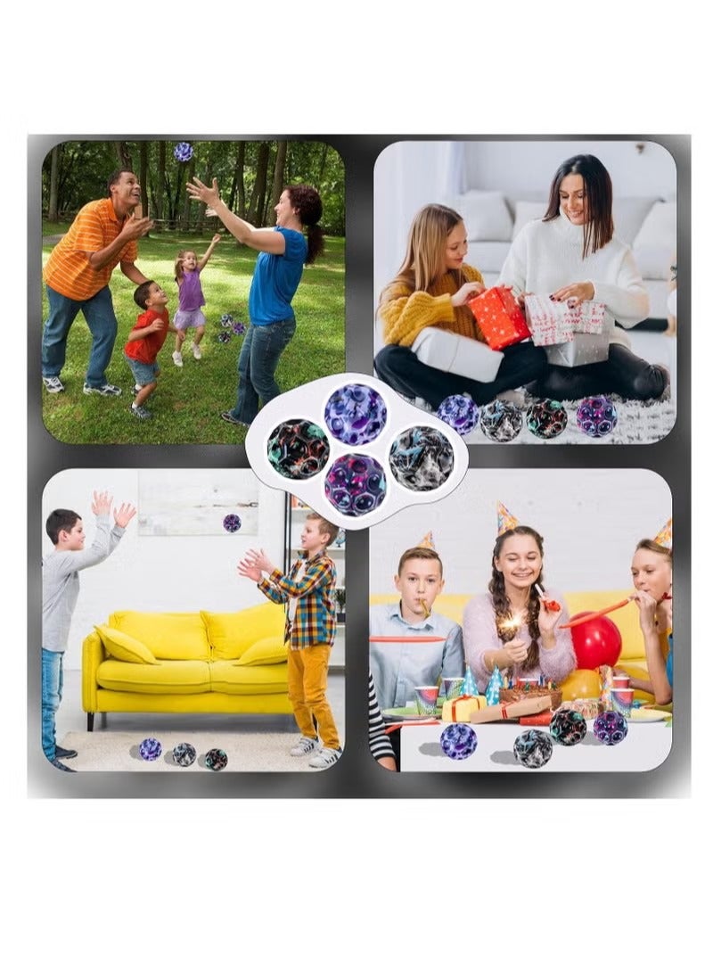 4-Piece Space Bounce Ball, Super High Bouncing Moon Foam Balls for Adults Improve Hand-Eye Coordination Sports Training  - Image 5