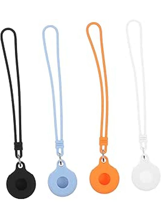 4Pcs Black Pet Key Bag Protective Sleeve with Buckle Easy to Attach and Carry - Image 1