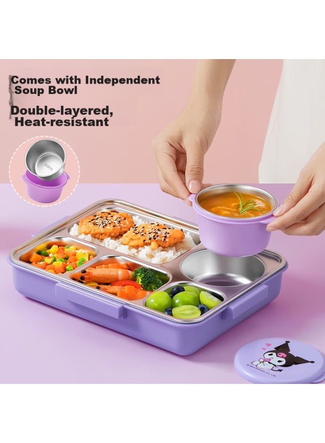 Tafuco 316 Stainless Steel Lunch Box With Compartments, Large Capacity Bento Box For Students And Office Workers, Portable Meal Container T5354 - Image 2