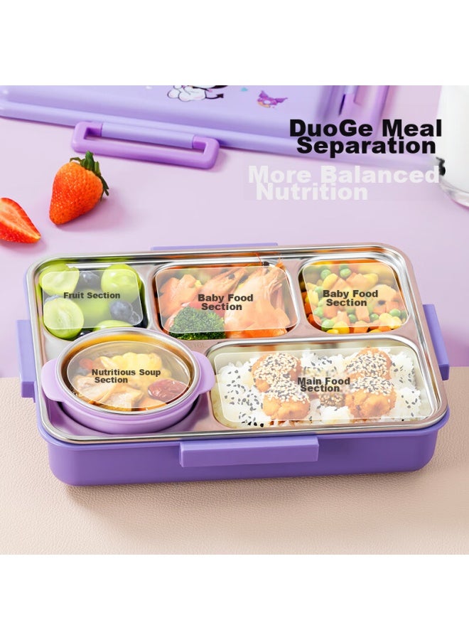 Tafuco 316 Stainless Steel Lunch Box With Compartments, Large Capacity Bento Box For Students And Office Workers, Portable Meal Container T5354 - Image 1