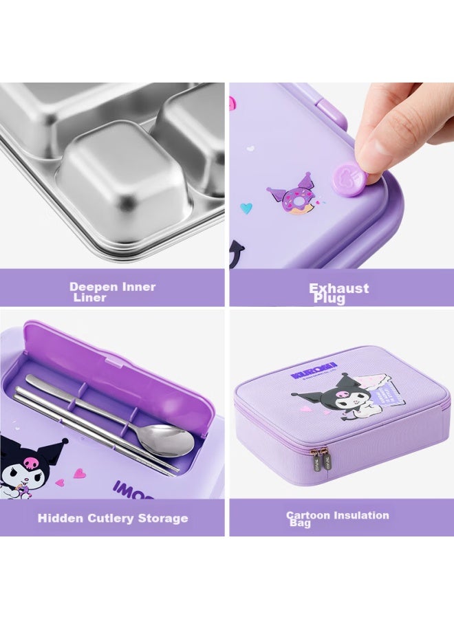 Tafuco 316 Stainless Steel Lunch Box With Compartments, Large Capacity Bento Box For Students And Office Workers, Portable Meal Container T5354 - Image 5