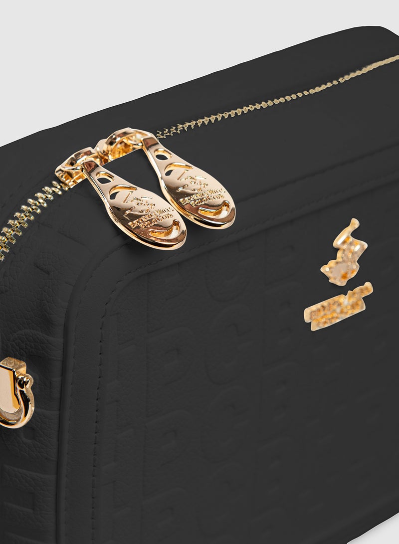 BEVERLY HILLS POLO CLUB Logo Embossed Camera Bag - Image 5