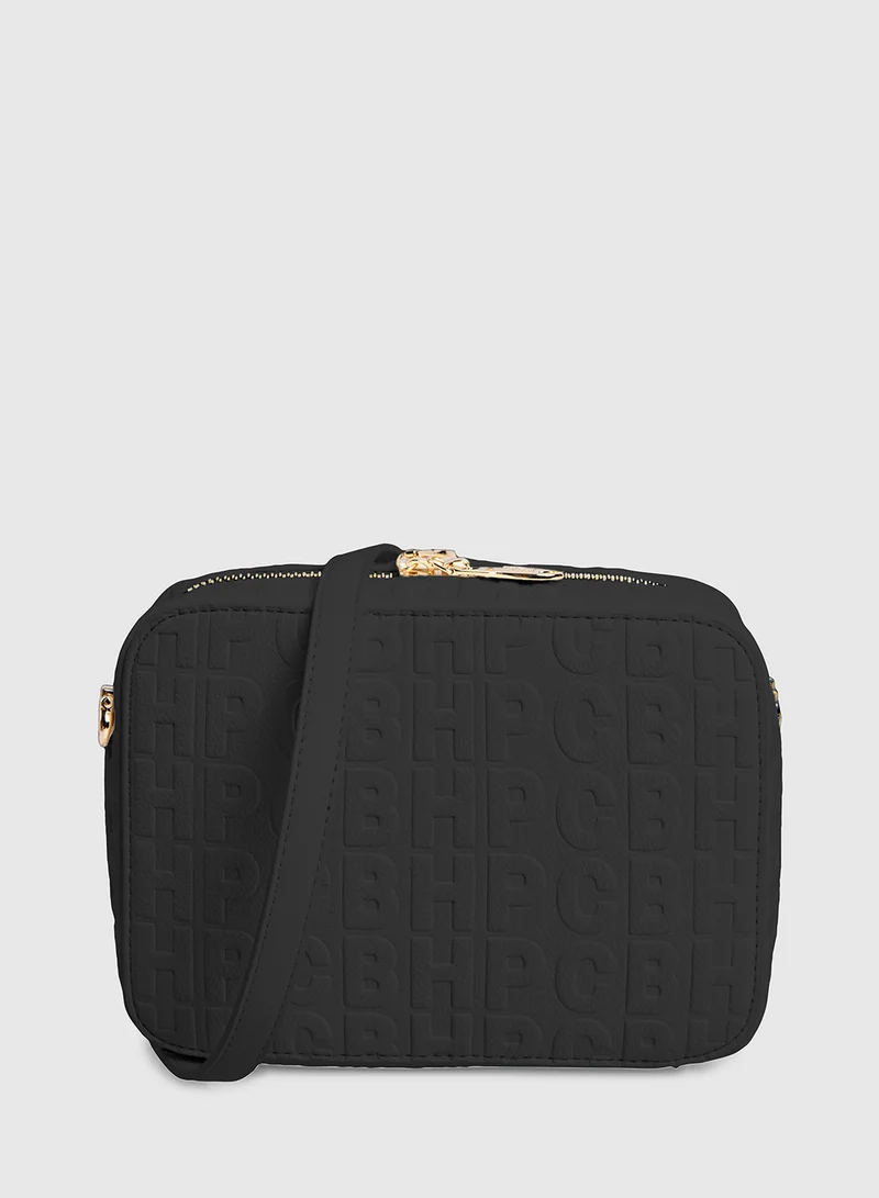 BEVERLY HILLS POLO CLUB Logo Embossed Camera Bag