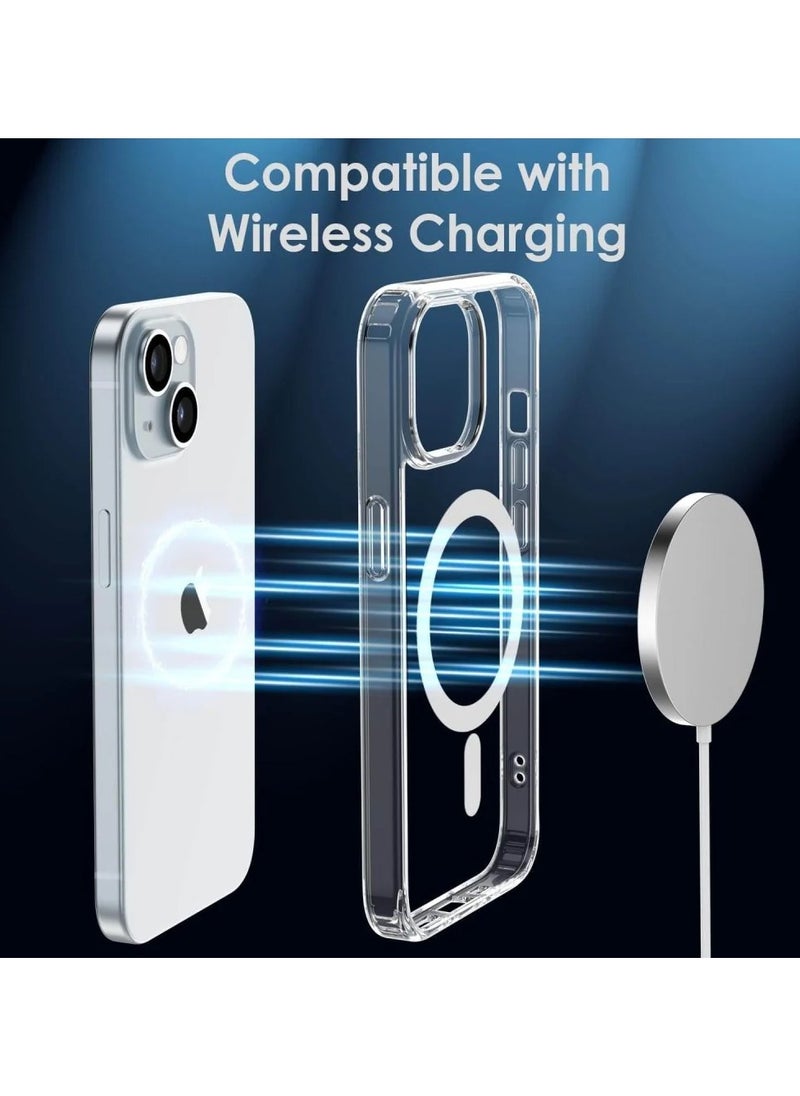 TWEGGON Clear MagSafe Case iPhone 15 Plus, Protection Clear Case with MagSafe for iPhone 15 Plus 6.7"  - Image 3