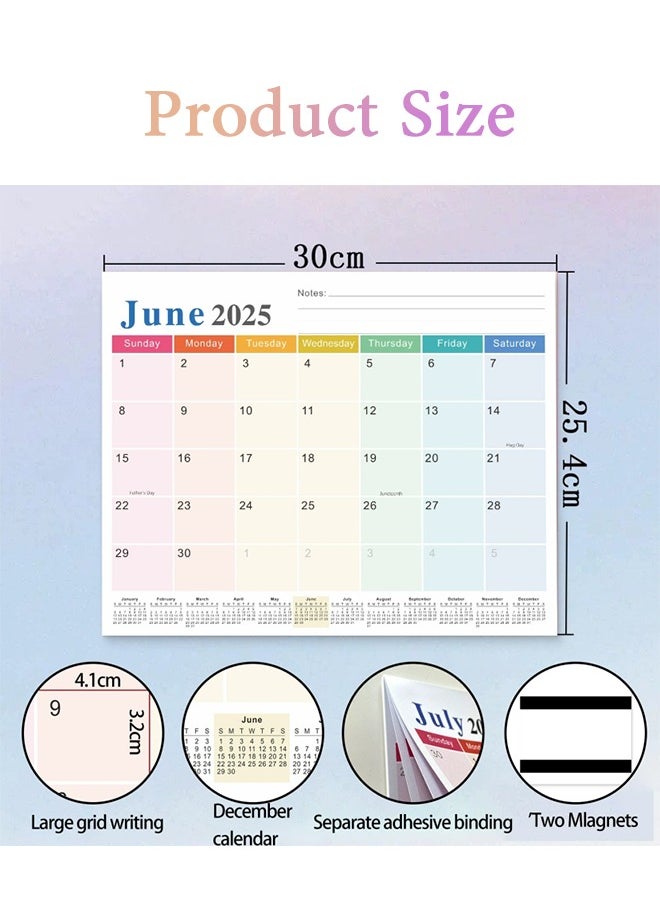 Lemon Magnetic Calendar for Fridge, 18 Months Wall Calendar Jan 2025 - Jun 2026, Refrigerator Calendar Suitable for Keeping Important Dates, Perfect for Organizing  - Image 2