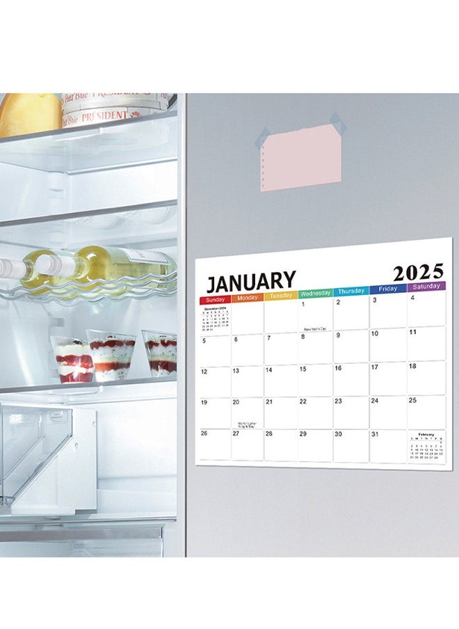 Lemon - Magnetic Calendar for Fridge, 18 Months Wall Calendar Jan 2025 - Jun 2026, Refrigerator Calendar Suitable for Keeping Important Dates, Perfect for Organizing - Image 1