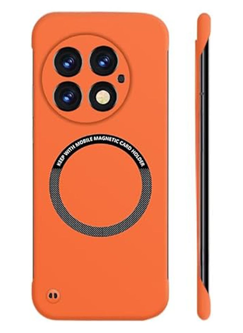 Generic Magnetic Frameless Case Compatible with OnePlus 13 5G Matte Hard PC Wireless Charging Cover for OnePlus 13 Fundas  - Image 1