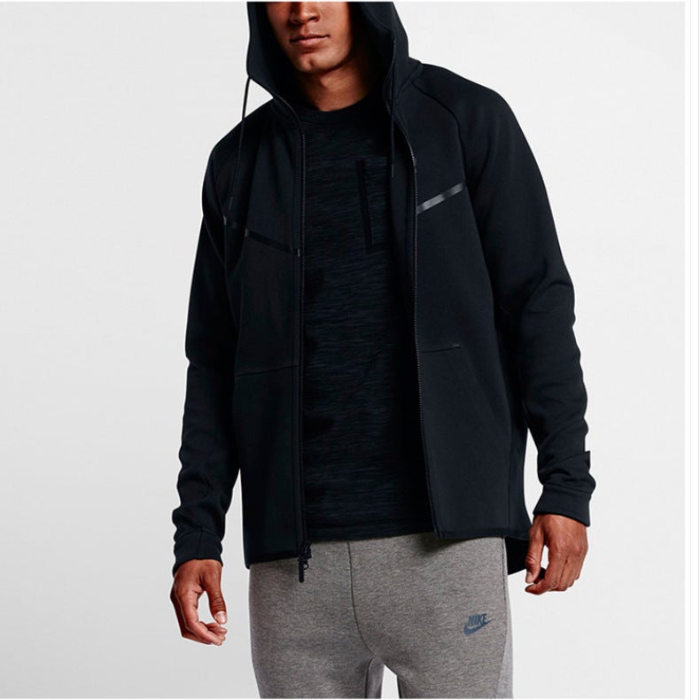 Generic 2024 Mens Autumn Cotton Sporty Casual Jacket 805145 Black 