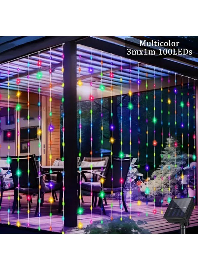 Solar Firecracker Lights 3X1 100LEDs Multicolor 8 Lighting Modes Outdoor Yard Decoration - Image 1