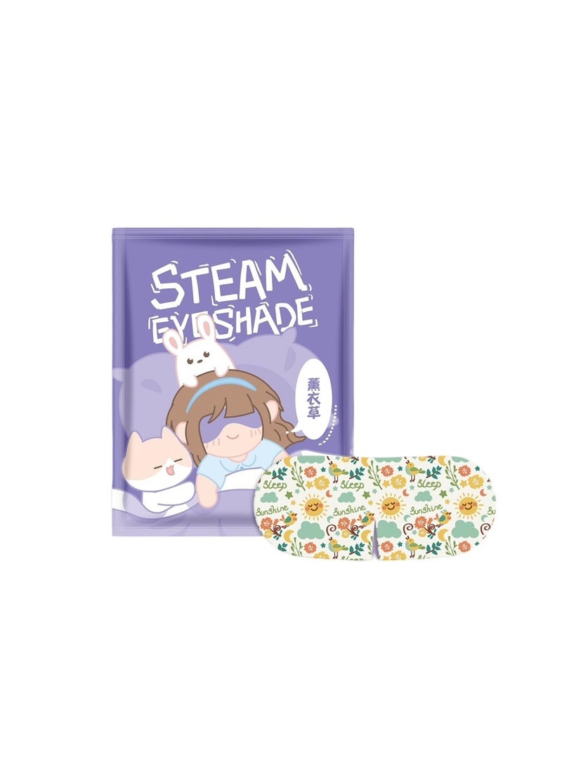 SYOSI 10 Pcs Steam Eye Mask for Relief Eye Fatigue Disposable Hot Sleep Eye Masks  - Image 1