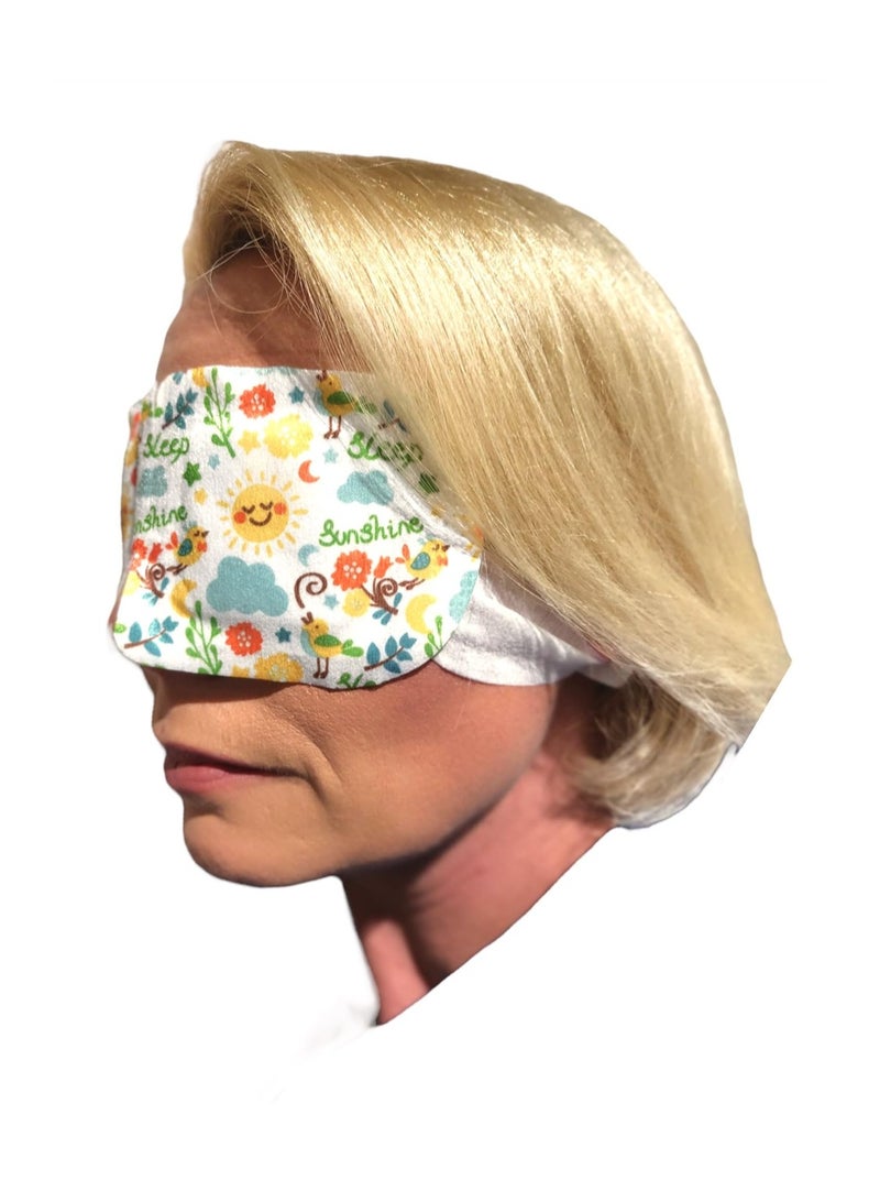 SYOSI 10 Pcs Steam Eye Mask for Relief Eye Fatigue Disposable Hot Sleep Eye Masks  - Image 2