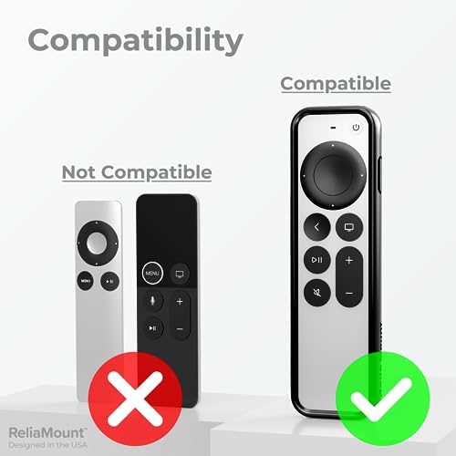 ReliaMount Case for Apple TV Remotes – Premium Drop Protection and Comfortable to Hold – Designed in USA (Premium Black with Soft Microfiber Lining) - Image 5