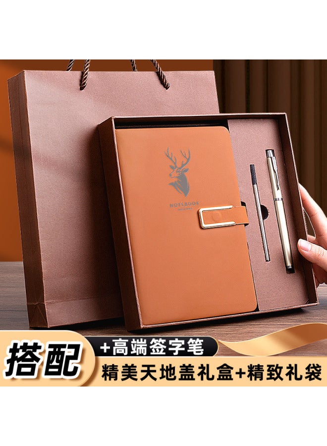 Amari A5 Notebook Business Office Work Meeting Recording Book Simple Buckle Thickened Notepad Printable Logo - Image 1