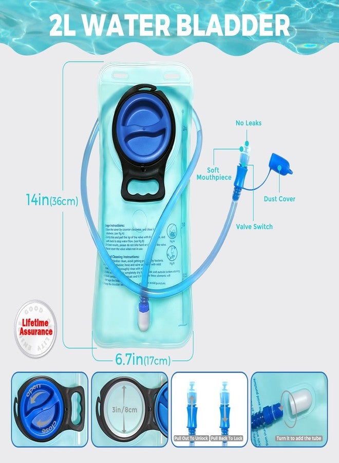 حقيبة ظهر رياضية أصلية حاصلة على براءة اختراع من Criuage USA، مزودة بحزام صدر خفيف الوزن وحقيبة ماء سعة 2.0 لتر، مناسبة للمشي لمسافات طويلة والجري وركوب الدراجات وسباقات الماراثون، للرجال والنساء (لون كاكي، قياسي). - Image 5